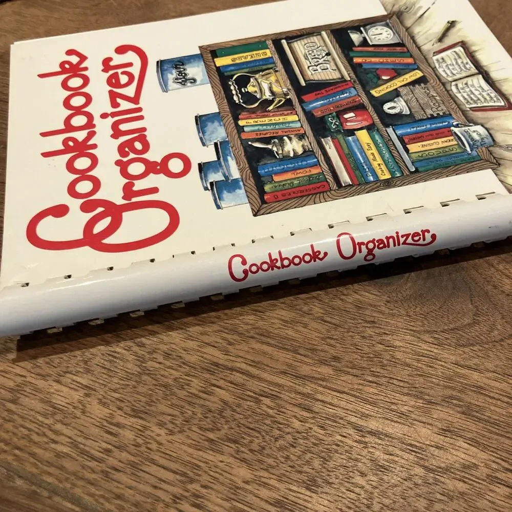 Vintage 1996 COOKBOOK ORGANIZER by Dot Gibson -‎ Mostly Unused VTG